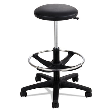 Safco® Extended-height Lab Stool, Backless, Supports Up To 250 Lb, 22" To 32" Seat Height, Black freeshipping - TVN Wholesale